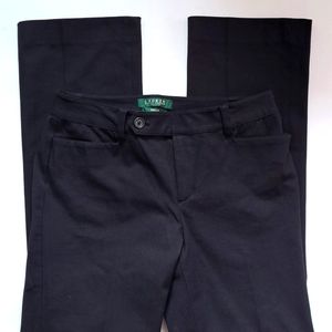 Lauren Ralph Lauren Adelle Black Career Pamts size 4P